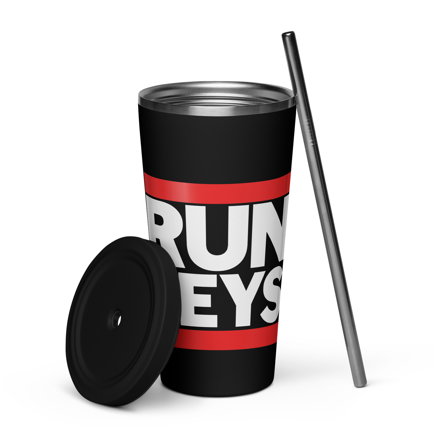 RUN KEYS Insulated Tumbler with Straw