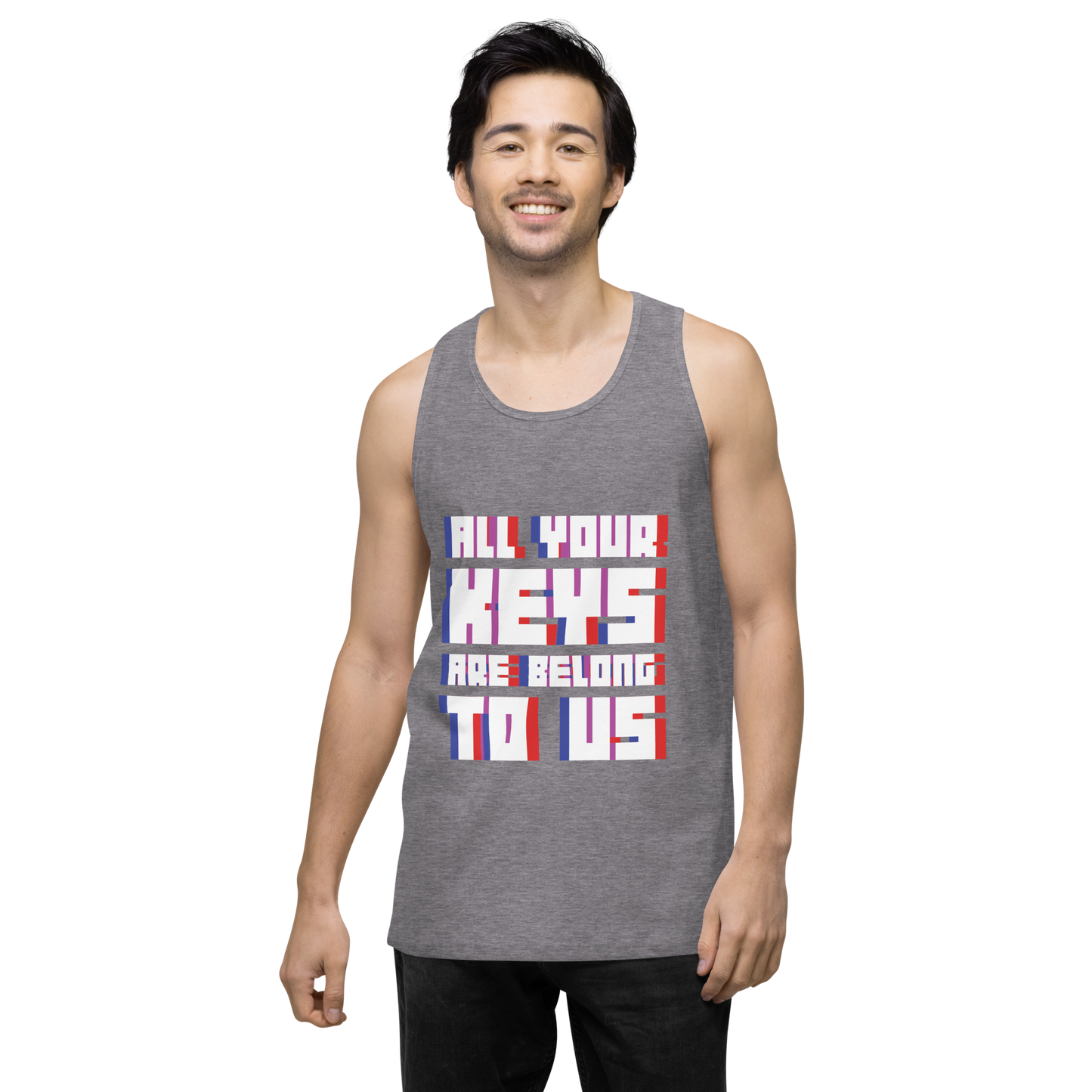 ALL YOUR KEYS Premium Men's Tank Top