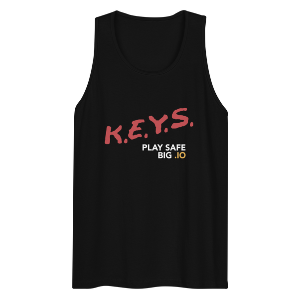 PLAY SAFE, BIG .IO! Premium Men's Tank Top