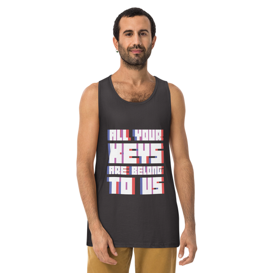 ALL YOUR KEYS Premium Men's Tank Top