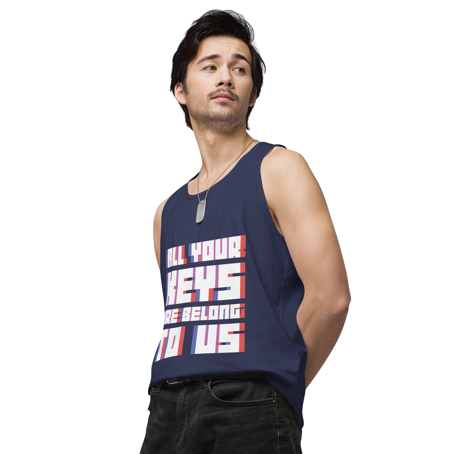 ALL YOUR KEYS Premium Men's Tank Top