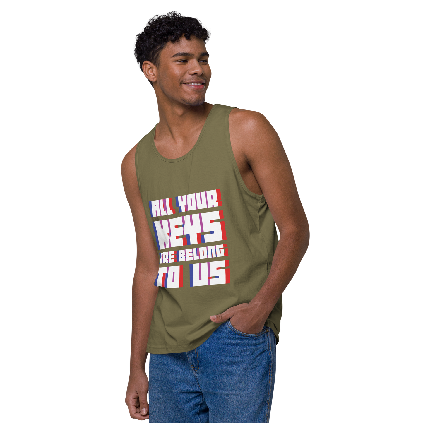 ALL YOUR KEYS Premium Men's Tank Top