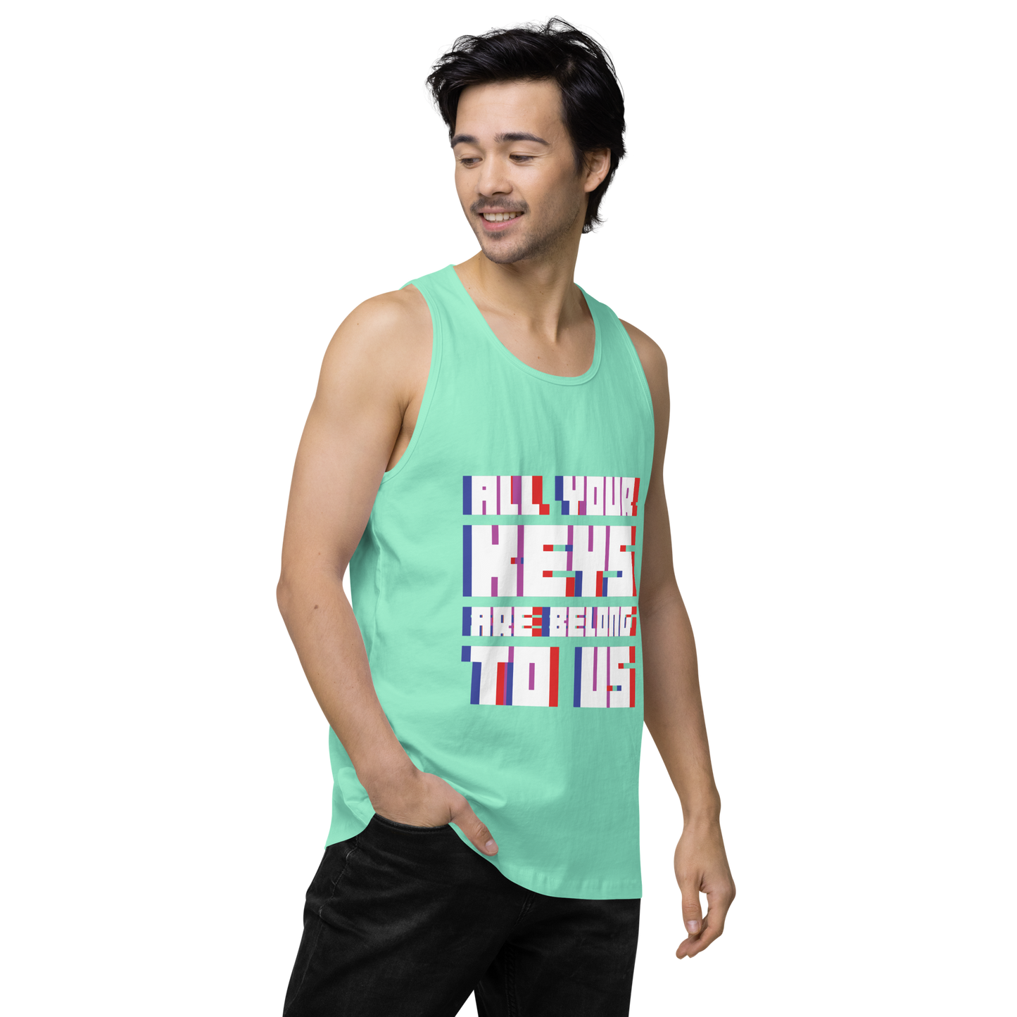 ALL YOUR KEYS Premium Men's Tank Top