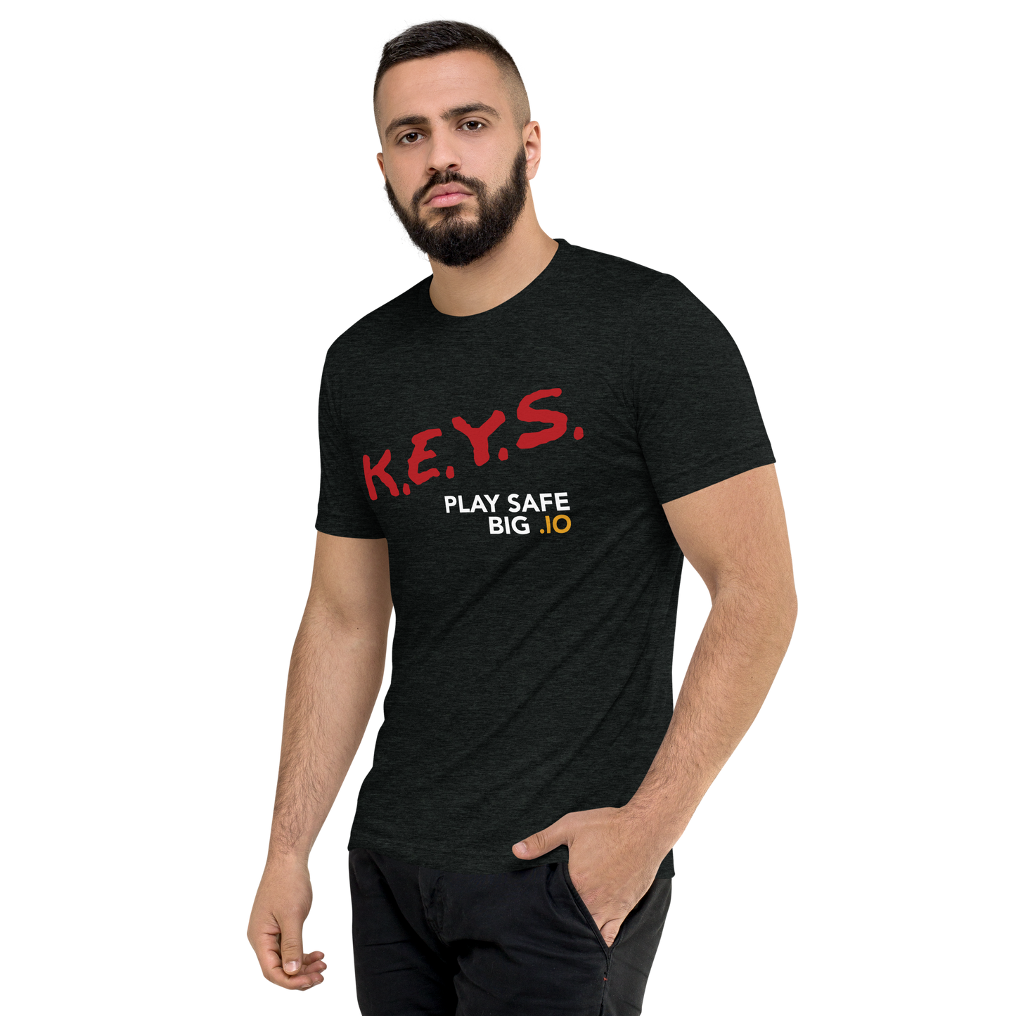 PLAY SAFE, BIG .IO! Short Sleeve Tshirt