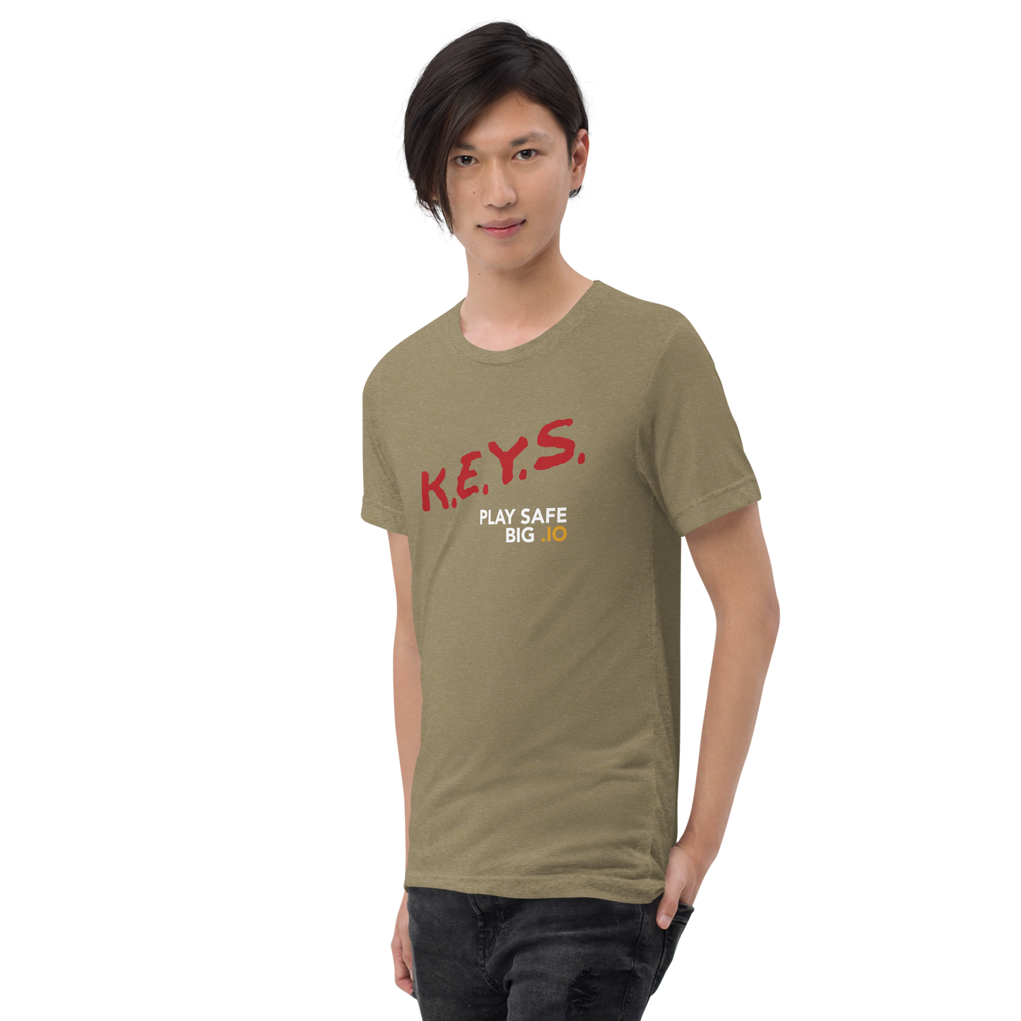 PLAY SAFE, BIG .IO! Short Sleeve Tshirt