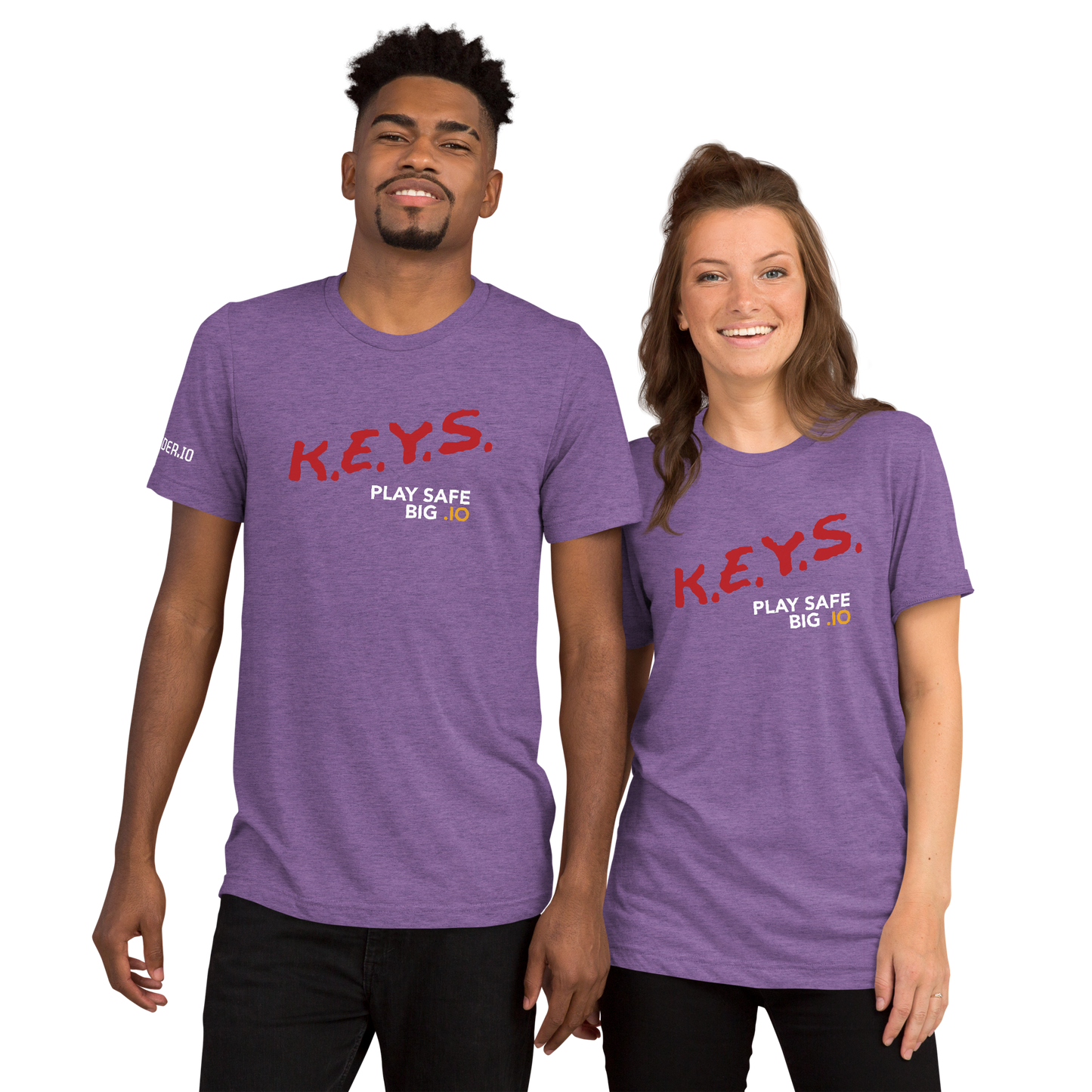 PLAY SAFE, BIG .IO! Short Sleeve Tshirt